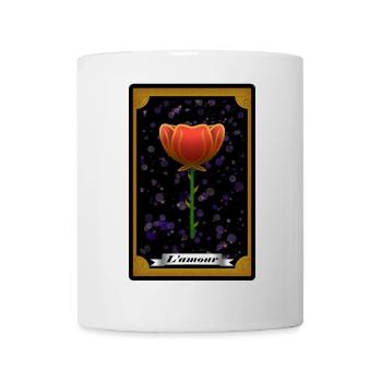 Carte de Tarot "L'amour" - Mug blanc - blanc - Devant
