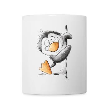 Drolliger Pinguin Wildtier Tiermotiv Cartoon - Tasse - Weiß - Vorne