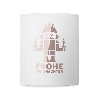 Nutcracker Christmas Miner Merry Christmas Logo - Mug - white - Front
