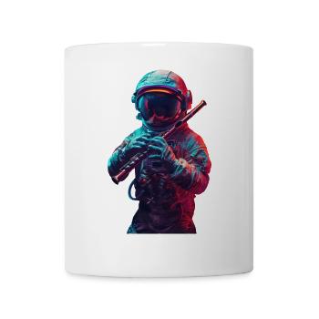 Flûte d’astronaute - Mug blanc - blanc - Devant