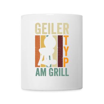 Geiler Typ am Grill BBQ - Tasse - Weiß - Vorne