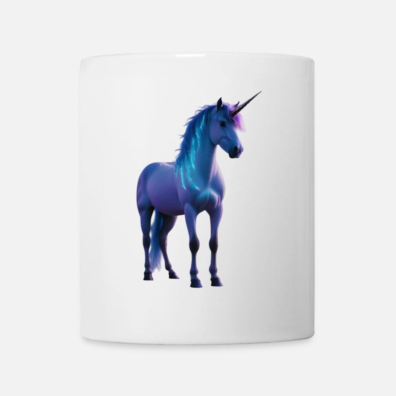 Silhouette Majestic Einhorn - Tasse - Weiß