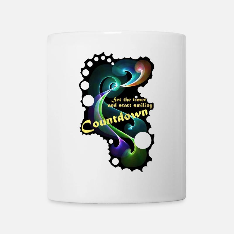 Compte à rebours Minuterie souriante - Mug blanc - blanc