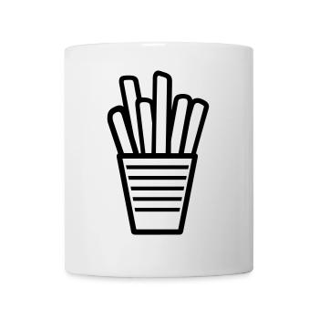 Pommes frites - Tasse - Weiß - Vorne