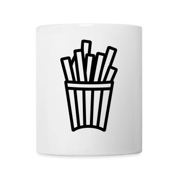 Pommes frites - Tasse - Weiß - Vorne