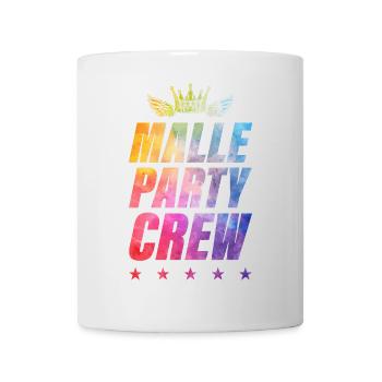 Malle Party Crew - Tasse - Weiß - Vorne
