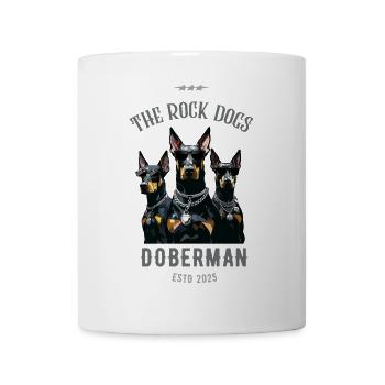 Dobermann Pinscher - der Felsenhund - Tasse - Weiß - Vorne