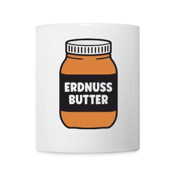 Erdnussbutter Kostüm Erdnuss Nuss Peanut-Butter - Tasse - Weiß - Vorne