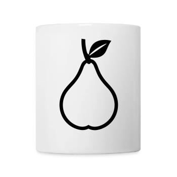 Birne - Tasse - Weiß - Vorne