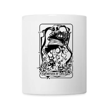 Mother of Cats Funny Gothic Tarot Cards - Mug - white - Front