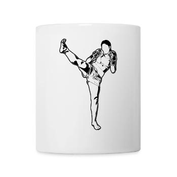 Female kickboxer - Mug - white - Front