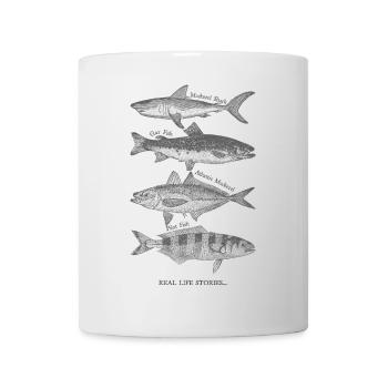 Real Life Fish Silhouettes - Mug - white - Front