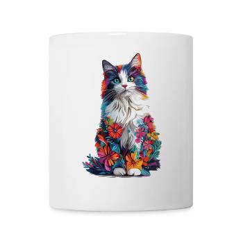 Stoffpuppe - Tasse - Weiß - Vorne