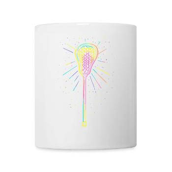 Lacrosse sticks - Mug - white - Front
