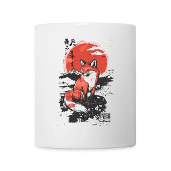 Fox Kitsune Japanese Style - Mug - white - Front