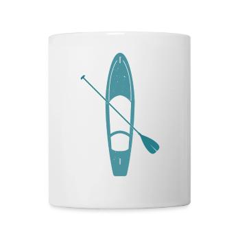 Standup Paddleboard Silhouette - Tasse - Weiß - Vorne