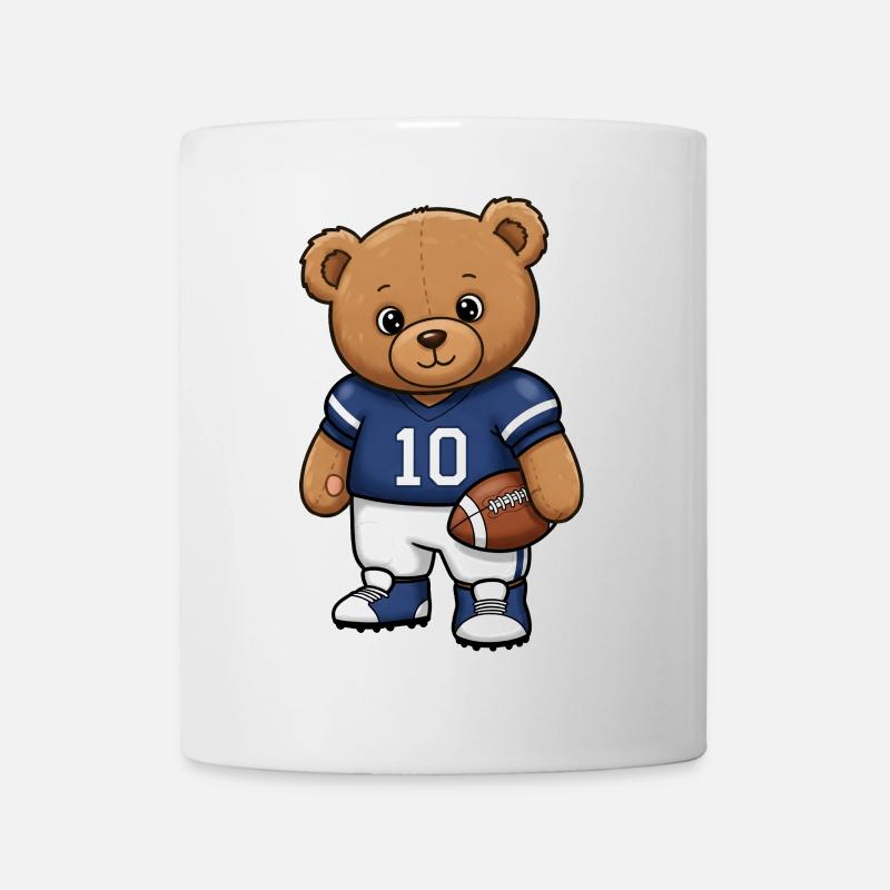 Teddy Bear Football Player - Mug - white