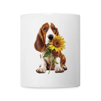 Basset - Tasse - Weiß - Vorne