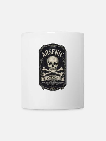 Retro Label Shirt 1 / Giftflasche - Tasse - Weiß