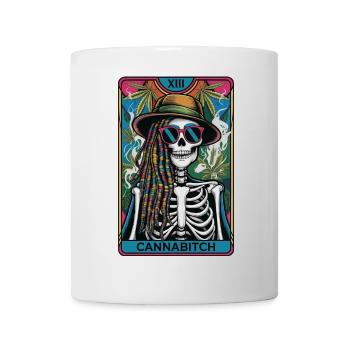 Tarotkarte - Tasse - Weiß - Vorne