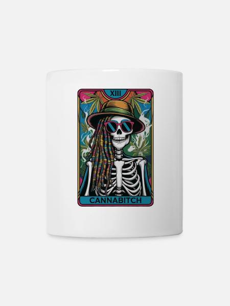 Tarotkarte - Tasse - Weiß