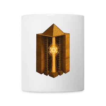 Pyramid of Chephren | Sacred Energy Reactor Art - Mug - white - Front