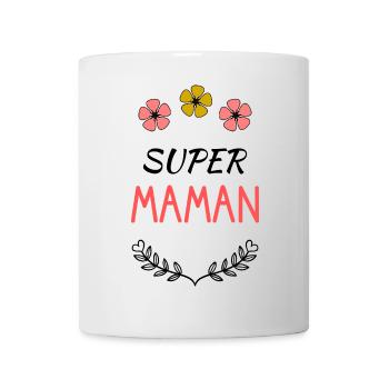 MAMAN. FÊTE DES MÈRES. BONNE FÊTE MAMAN. FÊTE - Mug blanc - blanc - Devant