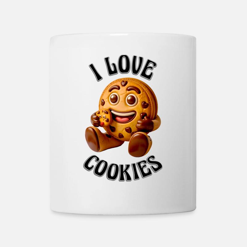 I LOVE COOKIES - Mug - white