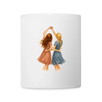 Best friends dancing blonde and redhead - Mug - white - Front