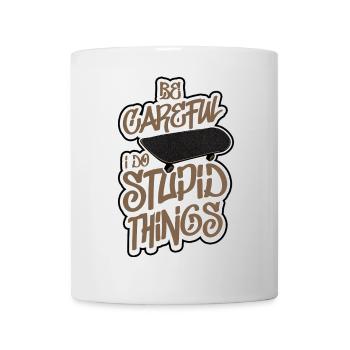 Blague de skateur - Mug blanc - blanc - Devant