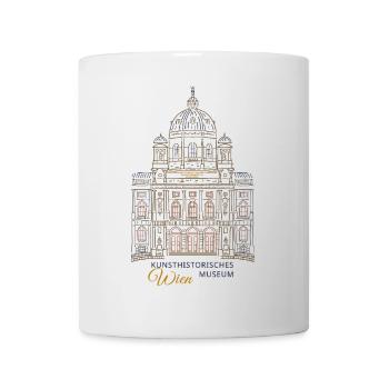 Wien, Kunstmuseum KHM, Handzeichnung Österreich - Tasse - Weiß - Vorne