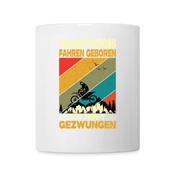 Motocrossfahrer Geschenke Motocross Biker Sprüche - Tasse - Weiß - Vorne