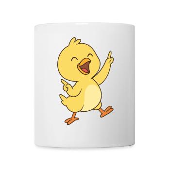 Happy Küken Dance - Tasse - Weiß - Vorne