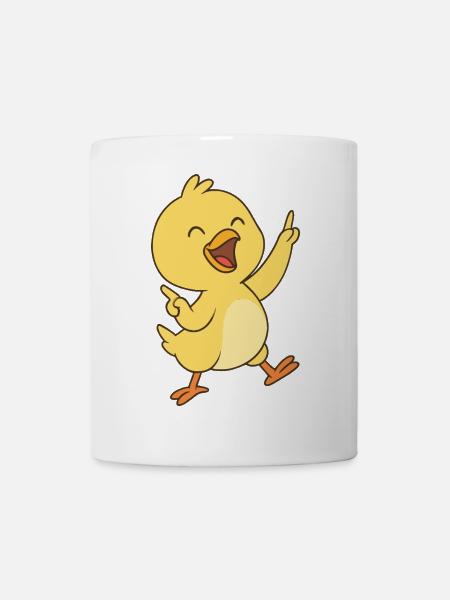 Happy Küken Dance - Tasse - Weiß
