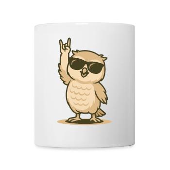 Rock'n'Hoot Owl Baby - Mug - white - Front