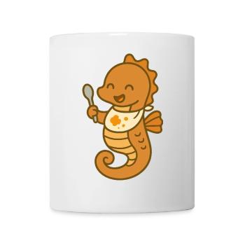 Snack fun with seahorses - Mug - white - Front