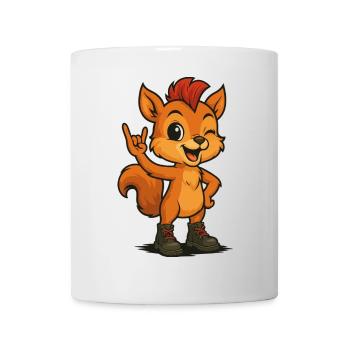 Punk Rock Squirrel - Tasse - Weiß - Vorne