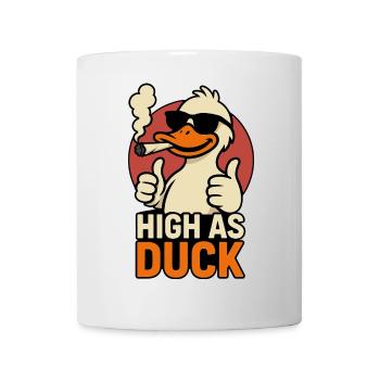 High as Duck - THC Ente - Mug - white - Front