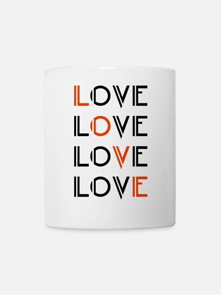 Love / Liebe - Tasse - Weiß