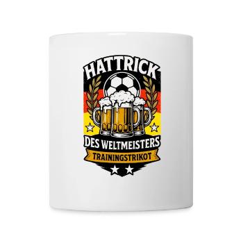 Fußball Bierkrug Design - Tasse - Weiß - Vorne