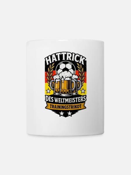 Fußball Bierkrug Design - Tasse - Weiß