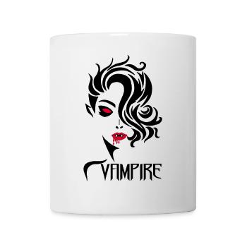 Weiblicher Vampir - Tasse - Weiß - Vorne