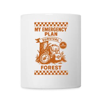 My Emergency Plan Survival Forest Prepper - Mug - white - Front