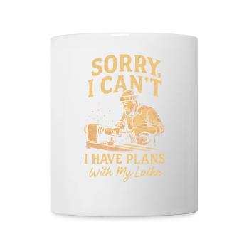 Sorry, ich kann nicht, ich habe Pläne mit meiner - Tasse - Weiß - Vorne