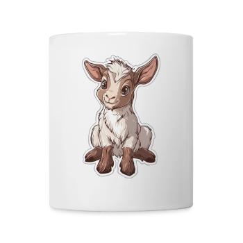 Ziege - Tasse - Weiß - Vorne