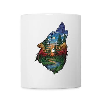 Wolf - Mug - white - Front