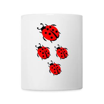ladybug marienkaefer - Mug - white - Front