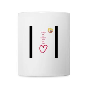 Urlaub - Tasse - Weiß - Vorne
