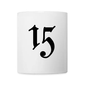 15. 15 YEARS. 15th ANNIVERSARY. 15 YEAR ANNIVERSARY. - Mug - white - Front