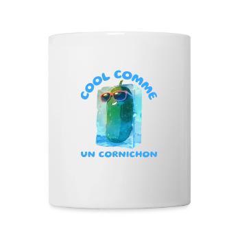 Cool comme un cornichon - Mug blanc - blanc - Devant